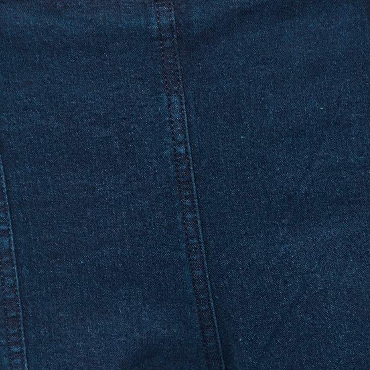 Pre Owned Moschino Jeans Blue Ombre Denim Flared Jeans M Waist 28"