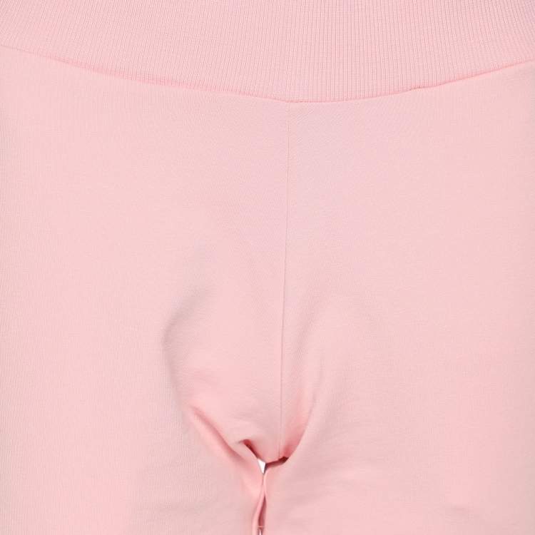 مملوكة مسبقًا Moschino Pink Cotton Logo Underwear Jogger Pants S