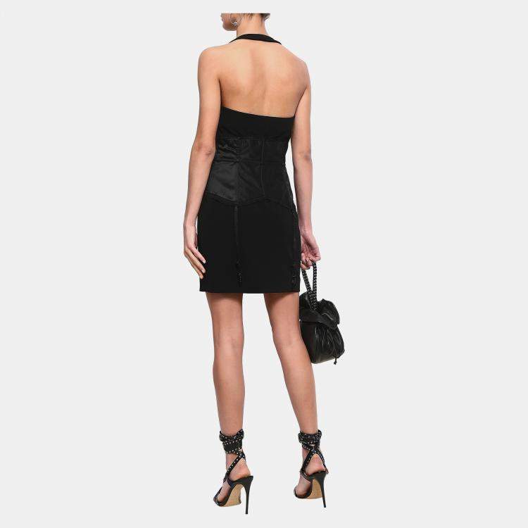 Pre Owned Moschino Polyester Mini Dress 40