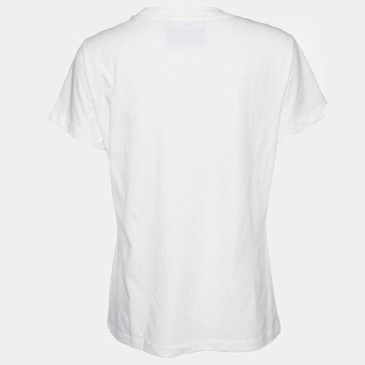 Pre Owned Moschino Cotton Short Sleeved Top 46