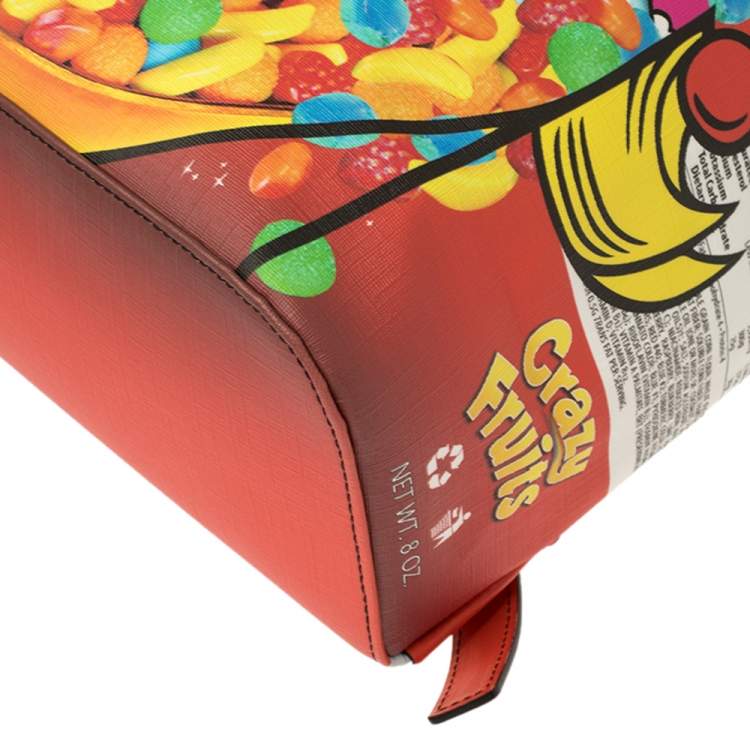 Pre Owned Moschino Multicolor PVC Crazy Fruit Print Backpack