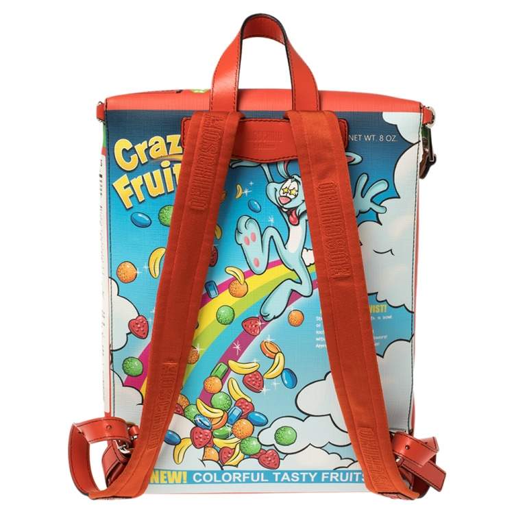 Pre Owned Moschino Multicolor PVC Crazy Fruit Print Backpack