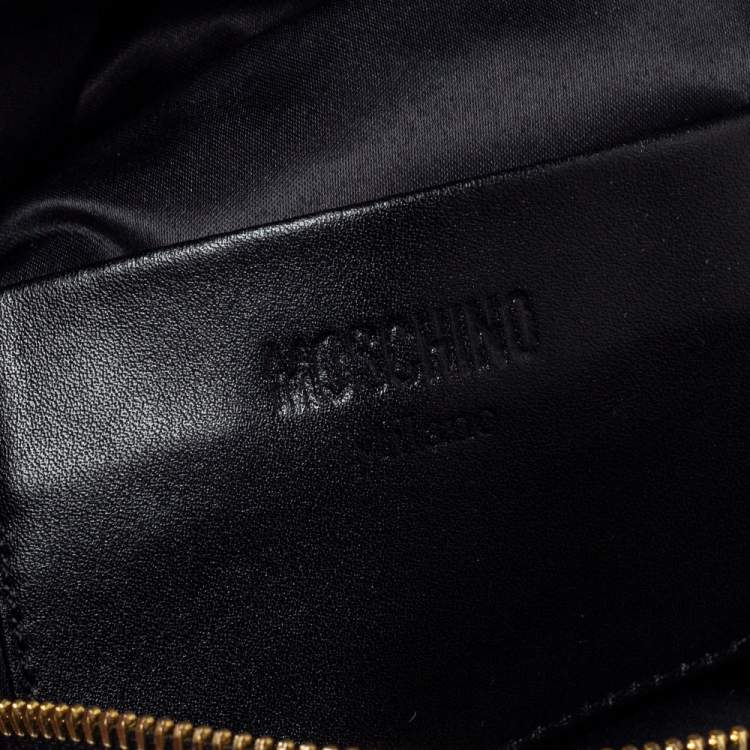 Pre Owned Moschino Black Quilted Nylon Mini Backpack
