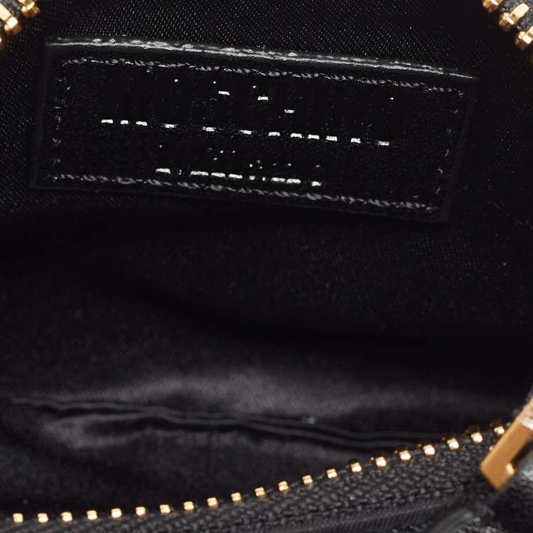 Pre Owned Moschino Black Nylon Logo Pochette 