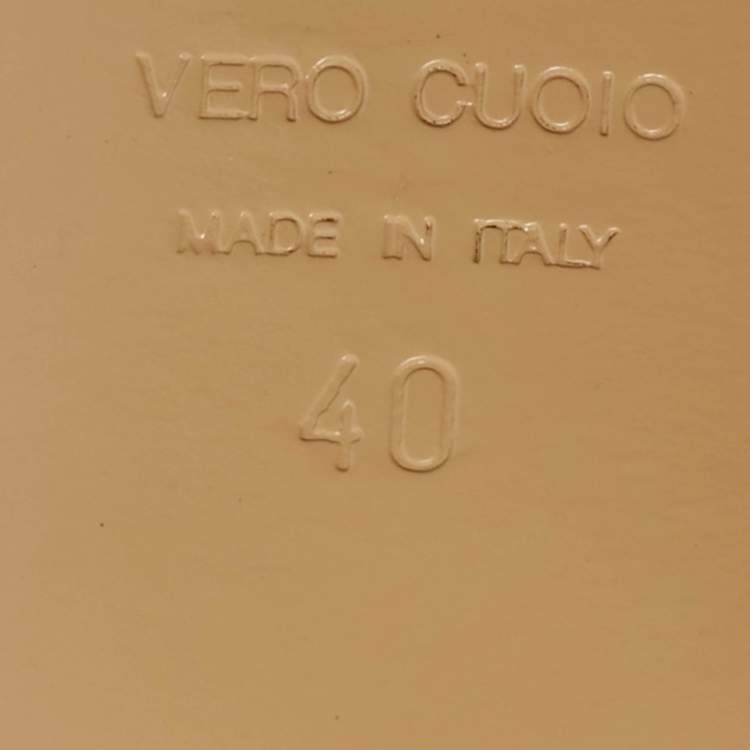 Pre Owned Moschino Pink Leather and Suede Crystal Embellished Slide Sandals Size 40