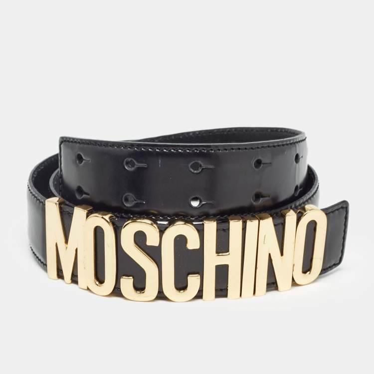 Authentic hot Moschino leather women's belt