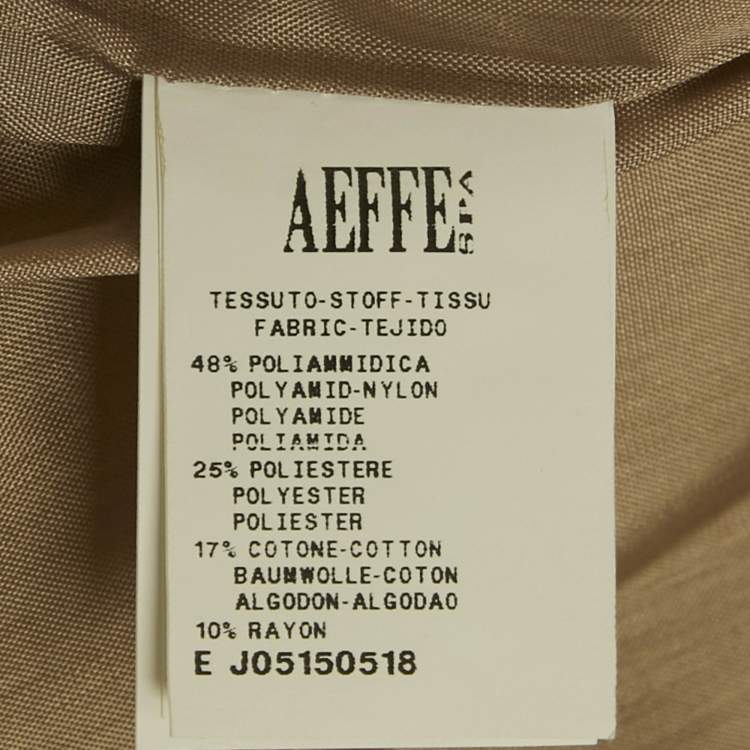 Pre Owned Moschino Beige Metallic Tweed Jacket M
