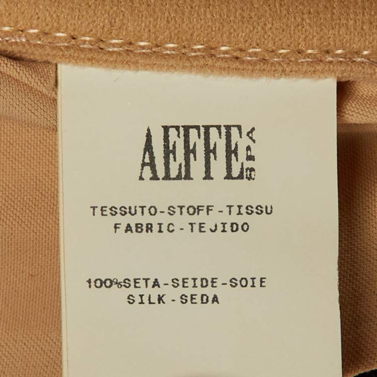 Pre Owned Moschino Black Printed Silk Strapless Mini Dress M