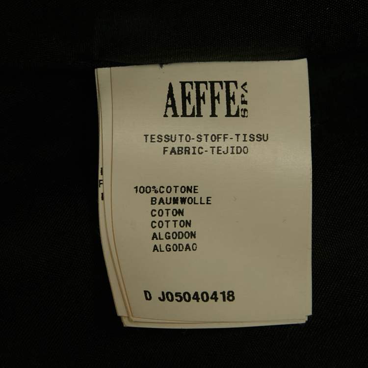 Pre Owned Moschino Black Cotton Biker Jacket L