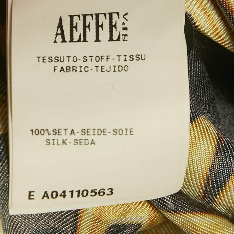 Pre Owned Moschino Couture Black Logo Printed Silk Belted Shirt Dress S