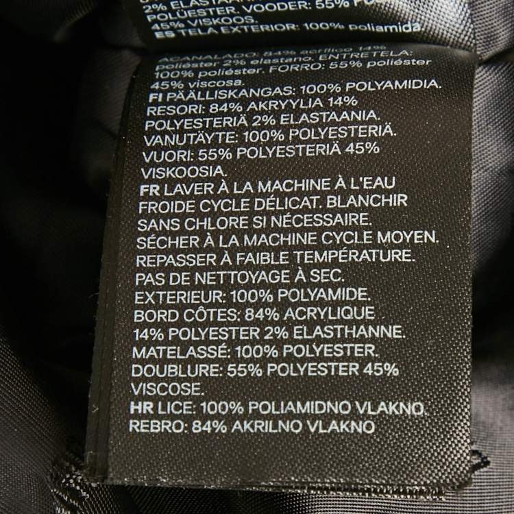 Pre Owned Moschino X H&M Yellow/Black Printed Nylon Zip-Up Jacket S