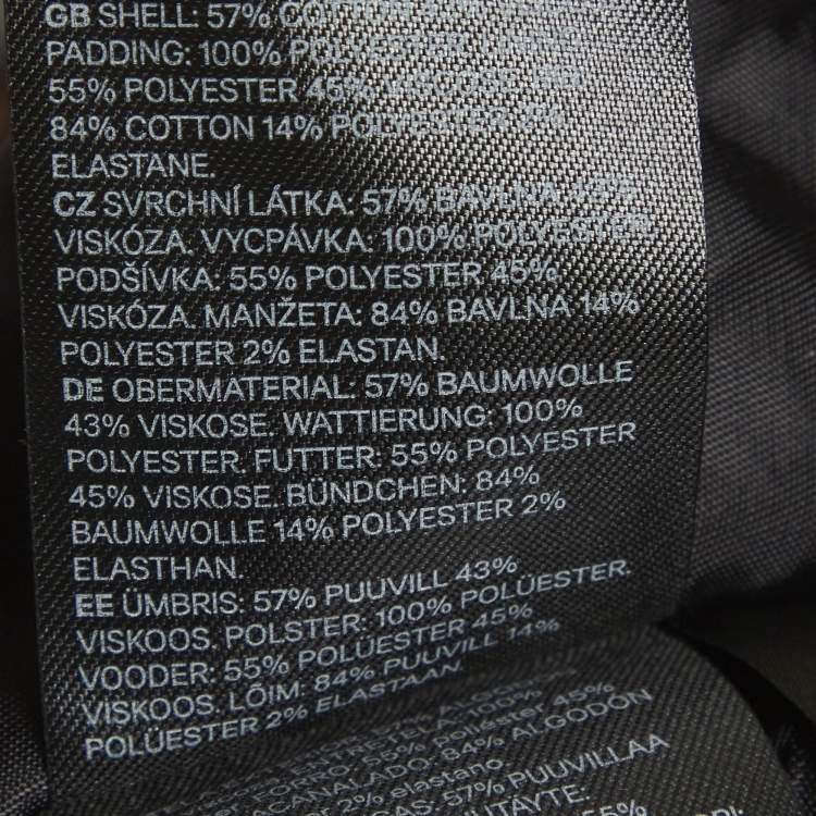 Pre Owned Moschino x H&M Black Disc Printed Cotton Knit Hooded Sweatshirt M