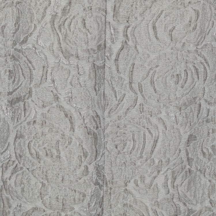 Pre Owned Moschino Grey Floral Jacquard Bow Detail Shift Dress M