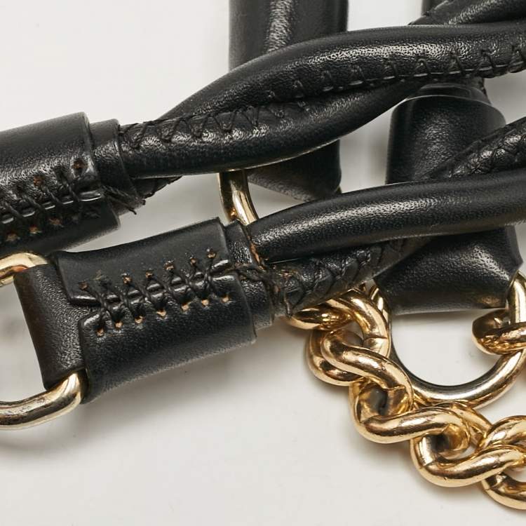 Pre Owned Moschino Black Quilted Nylon Flap Bag