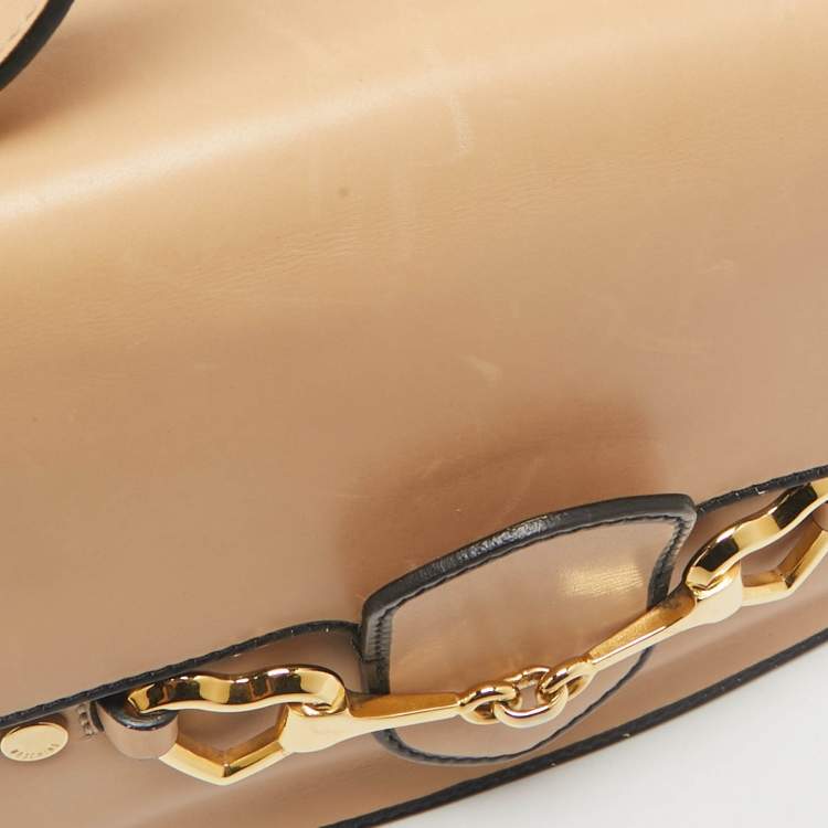 Pre Owned Moschino Natural Leather Flap Shoulder Bag