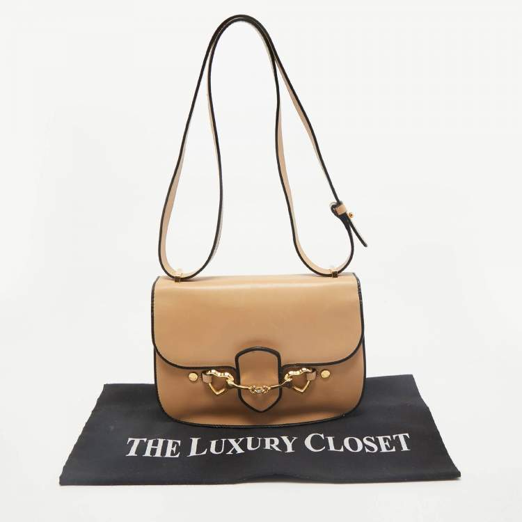 Pre Owned Moschino Natural Leather Flap Shoulder Bag