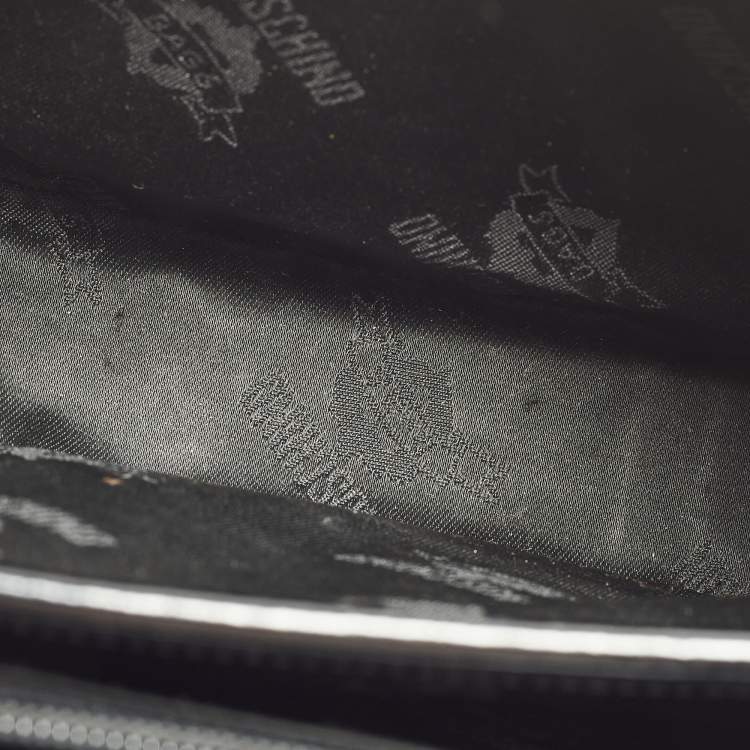 Pre Owned Moschino Tricolor Patent Leather Flap Shoulder Bag