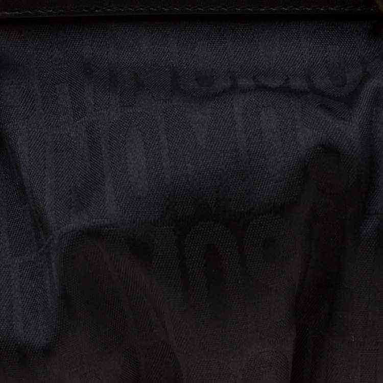 Pre Owned Moschino Black Signature Nylon and Leather Hobo