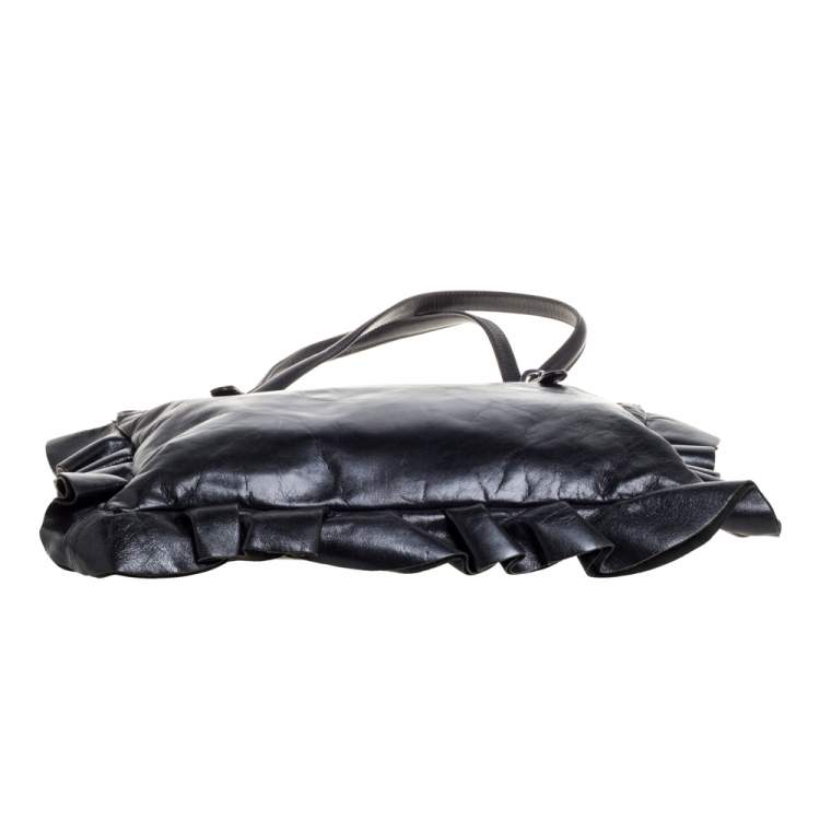 مملوكة مسبقًا Moschino Black Leather Tote  