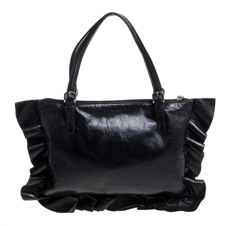مملوكة مسبقًا Moschino Black Leather Tote  