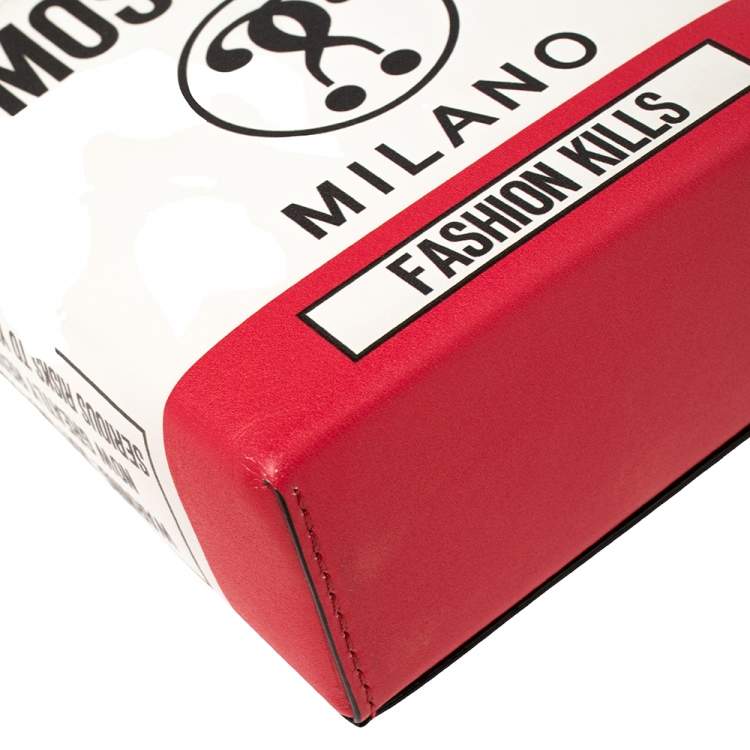 مملوكة مسبقًا Moschino Multicolor Leather Fashion Kills Shoulder Bag
