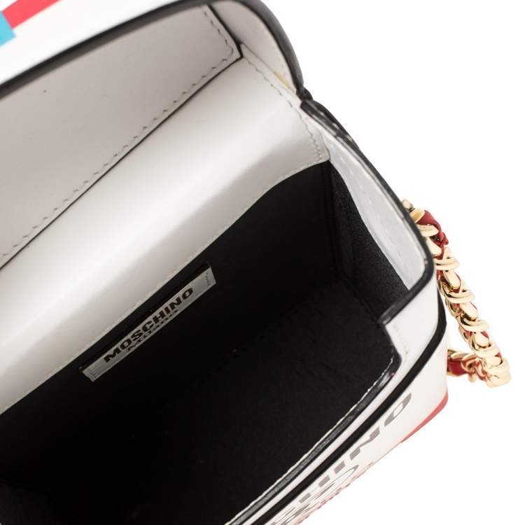 مملوكة مسبقًا Moschino Multicolor Leather Fashion Kills Shoulder Bag