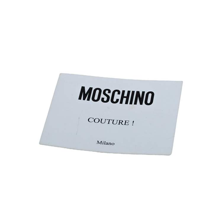 مملوكة مسبقًا Moschino Red Quilted Leather Logo Flap Shoulder Bag