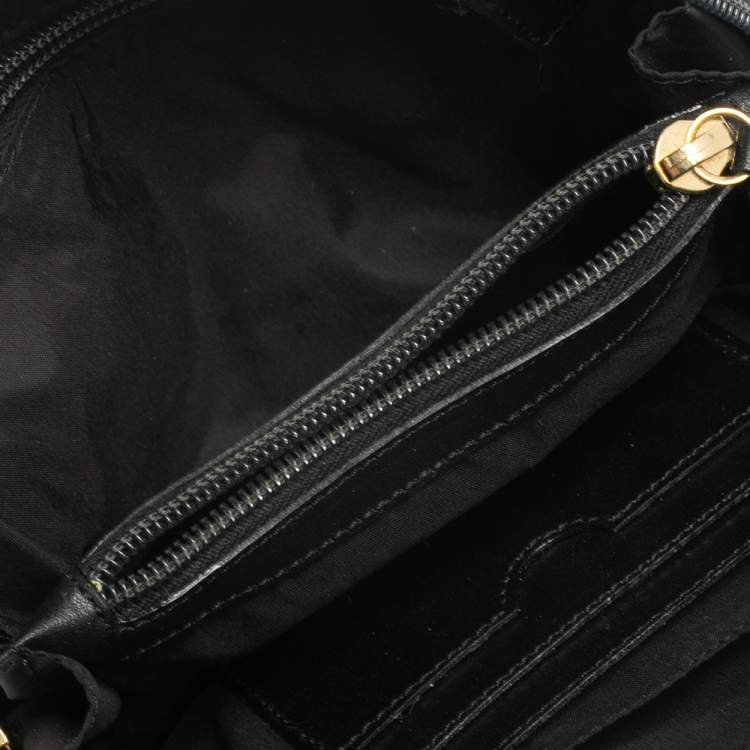 مملوكة مسبقًا Moschino Black Nylon Cosmetic Pouch
