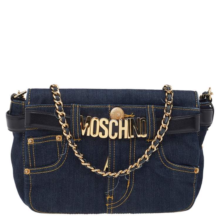 moschino denim bag