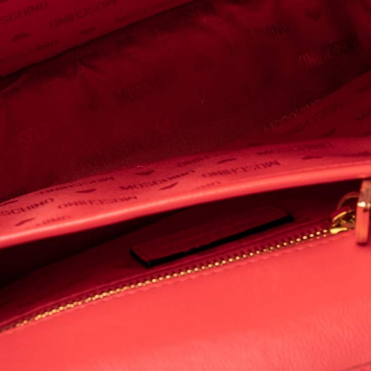 مملوكة مسبقًا Moschino Red/Yellow Quilted Leather McDonald's Happy Meal Shoulder Bag