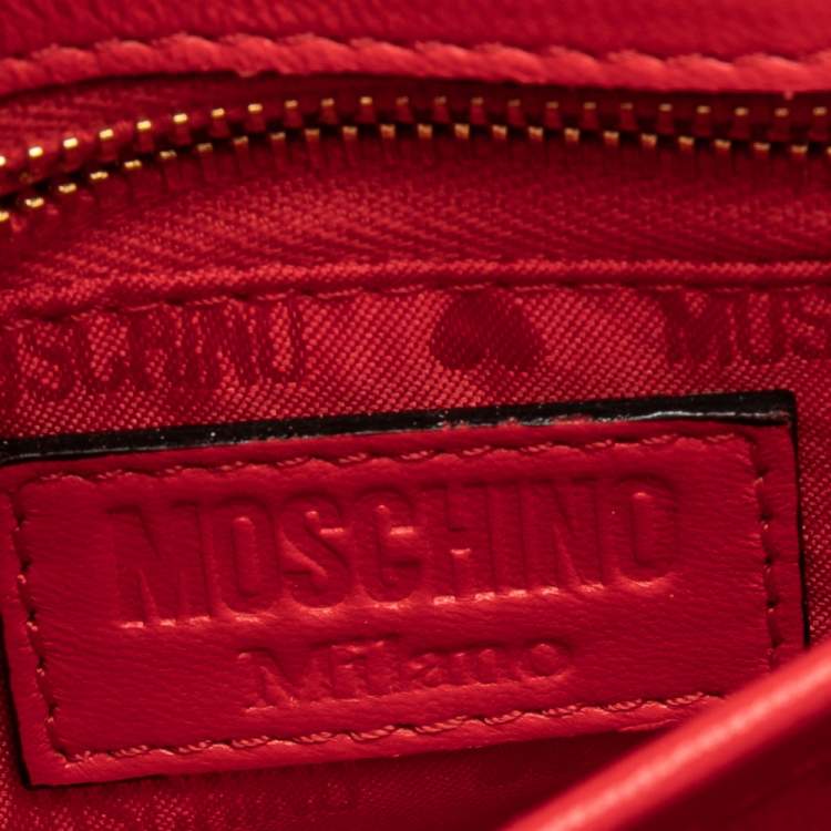 مملوكة مسبقًا Moschino Red/Yellow Quilted Leather McDonald's Happy Meal Shoulder Bag