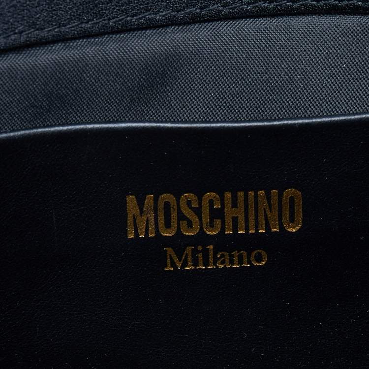 Pre Owned Moschino Multicolor Exotic Embossed Patchwork Leather Jeremy Scott Shoulder Bag
