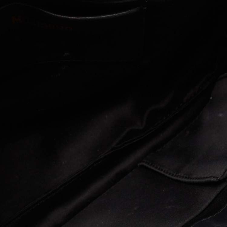 Pre Owned Moschino Black Leather Capsule Biker Jacket Shoulder Bag 