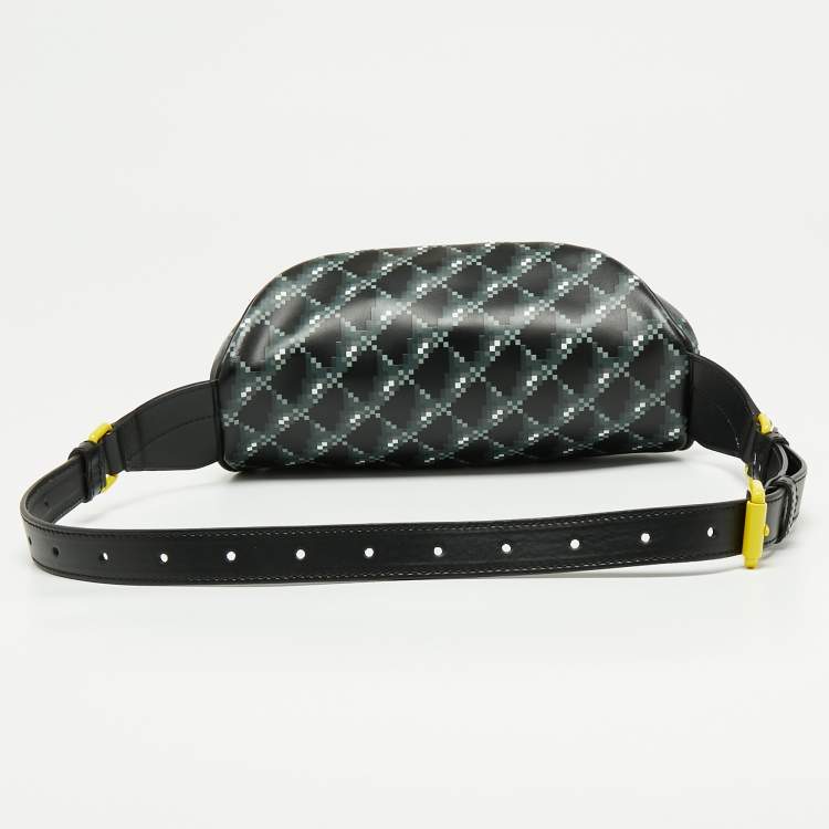 Pre Owned Moschino Black/Multicolor Leather Belt Bag