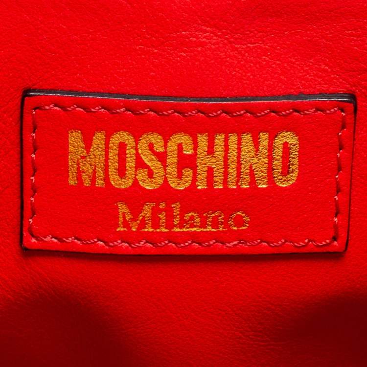 مملوكة مسبقًا Moschino Red/Yellow Leather McDonald's Happy Meal Shoulder Bag