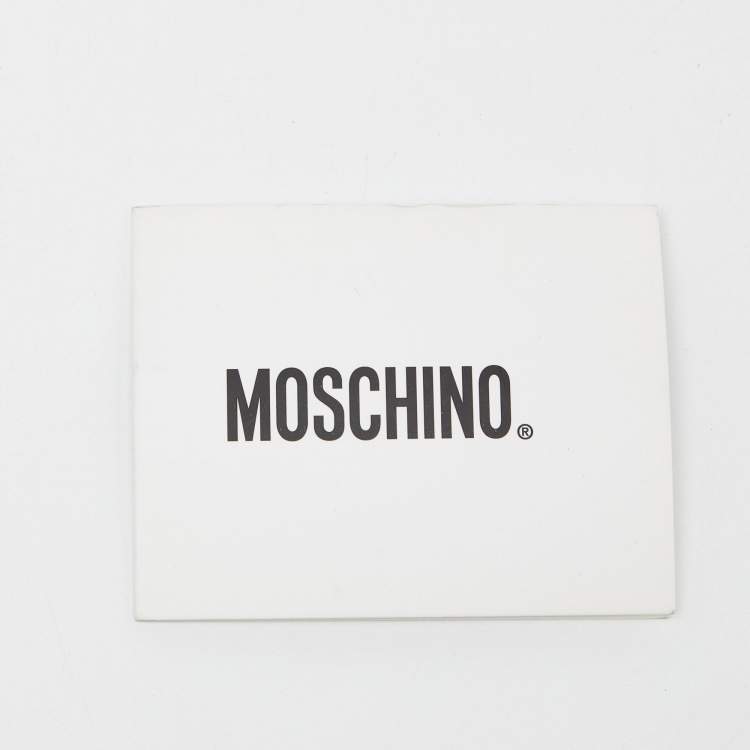 Pre Owned Moschino Multicolor Stripe PVC Frame Chain Clutch