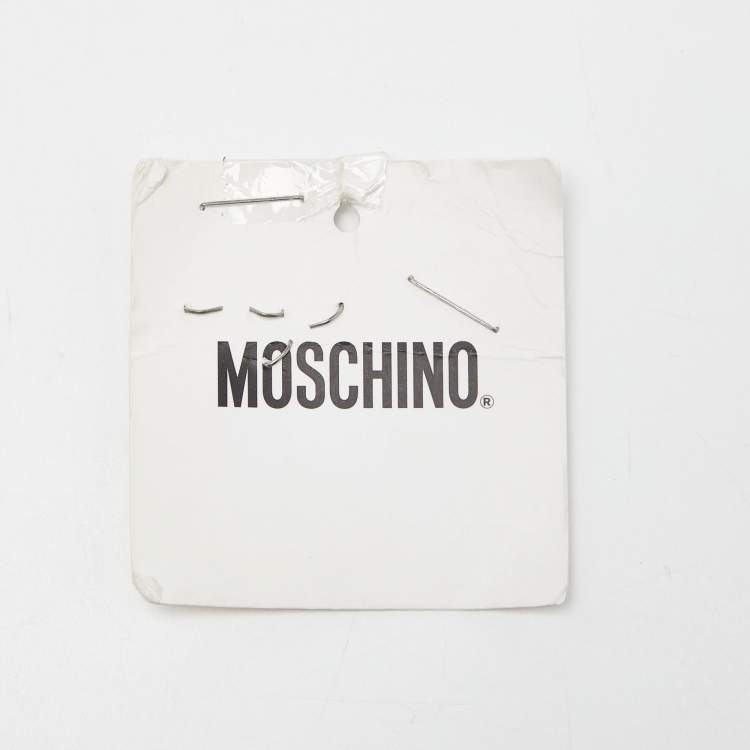 Pre Owned Moschino Multicolor Stripe PVC Frame Chain Clutch