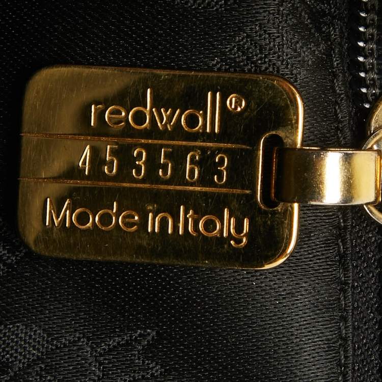 Pre Owned Moschino Black Leather Heart Charm Satchel