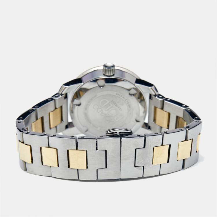 Pre Owned Movado Silver Two-Tone Stainless Steel Bold 3600551 Women's Wristwatch 30 mm
