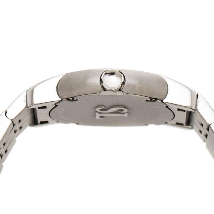 Pre Owned Movado White Mother of Pearl Stainless Steel Diamonds SL 84 G4 1832 S Women's Wristwatch 28mm