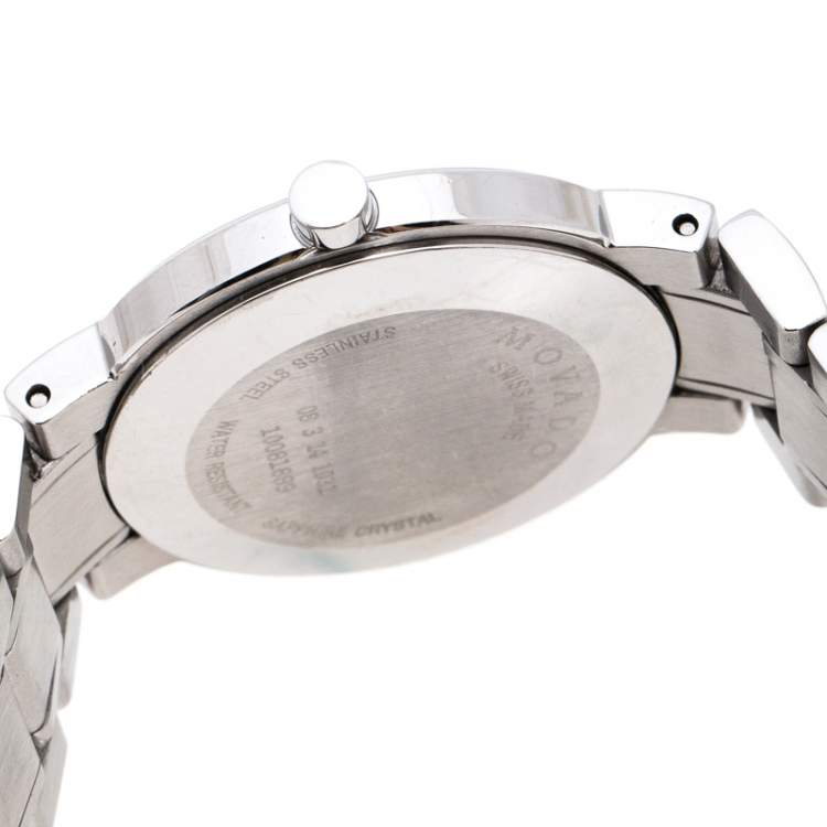 Pre Owned Movado Black Stainless Steel M0.08.03.014.1031.1033.4/002 Women's Wristwatch 27MM