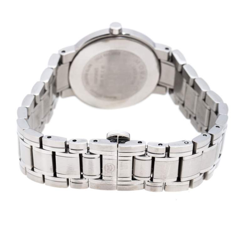 Pre Owned Movado Black Stainless Steel M0.08.03.014.1031.1033.4/002 Women's Wristwatch 27MM