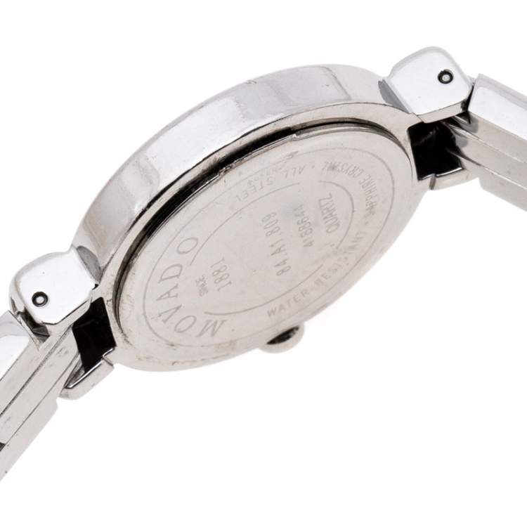 Pre Owned Movado Mother of Pearl Stainless Steel Harmony 84.A1.809.A Women's Wristwatch 23 mm