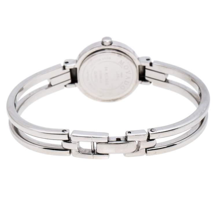 Pre Owned Movado Mother of Pearl Stainless Steel Harmony 84.A1.809.A Women's Wristwatch 23 mm