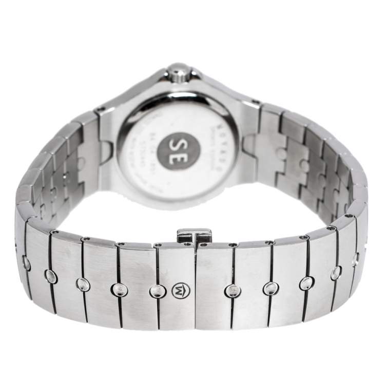 Pre Owned Movado Silver Stainless Steel Sports Edition 0604599 Women's Wristwatch 26 mm