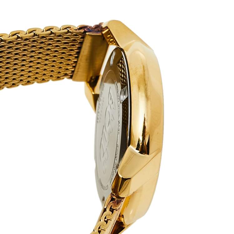 Pre Owned Movado Gold Plated Stainless Steel Bold Evolution MB.01.3.34.6123 Women's Wristwatch 35 mm
