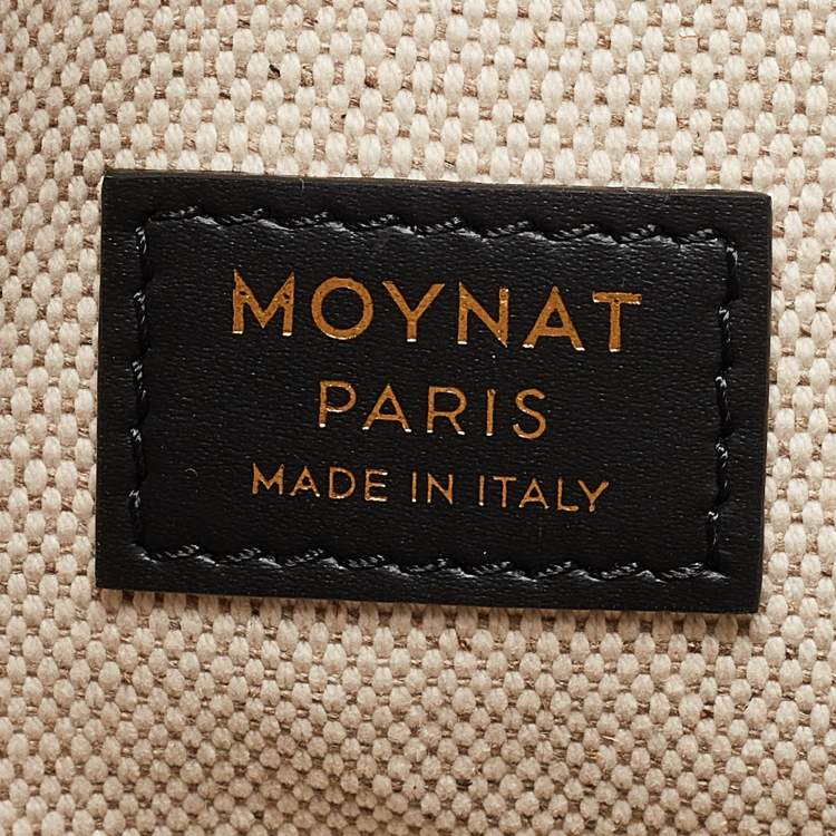 Pre Owned Moynat Black Monogram Coated Canvas and Leather Oh! Ruban Tote