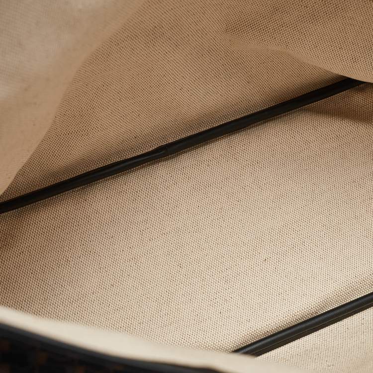 Pre Owned Moynat Black Monogram Coated Canvas and Leather Oh! Ruban Tote