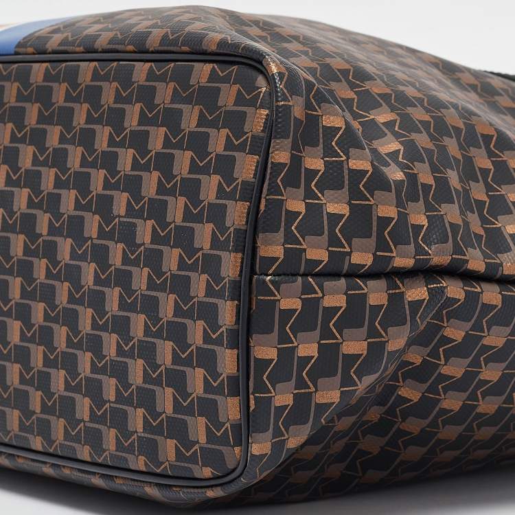 Pre Owned Moynat Black Monogram Coated Canvas and Leather Oh! Ruban Tote