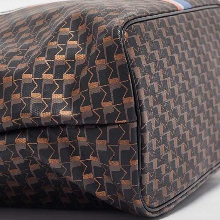 Pre Owned Moynat Black Monogram Coated Canvas and Leather Oh! Ruban Tote